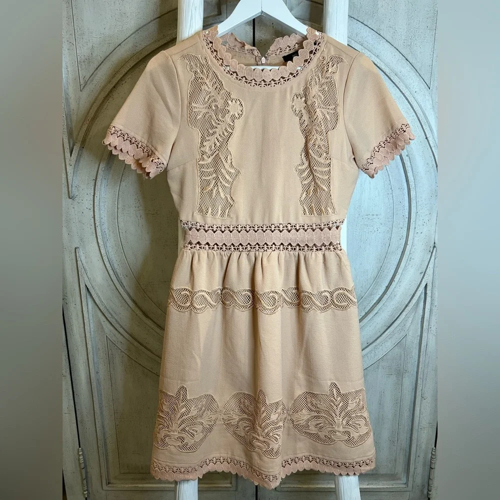 NWOT Ark & Co Womens Embroidered Lace Boho Dress - So Cute! - Picture 1 of 12